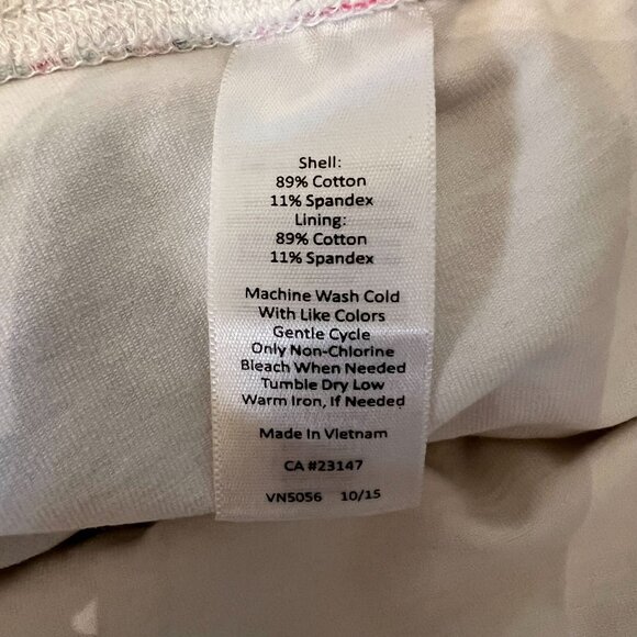 Talbots Skirt Ribbed Waistline Women Whimsical Artsy Print Skort Multicolor Size - Picture 7 of 8